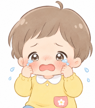 泣いてる子供